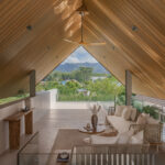 gable roof mountain view villa