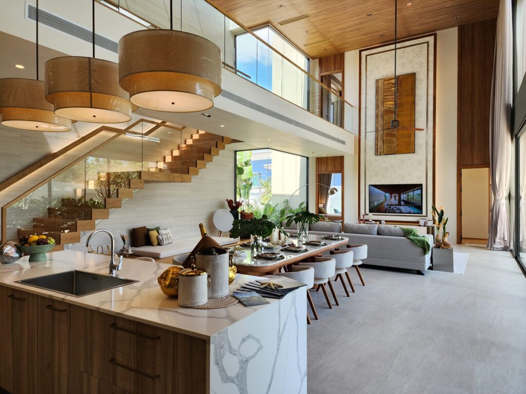 Luxury pool villas Cherng Talay interior craft detail